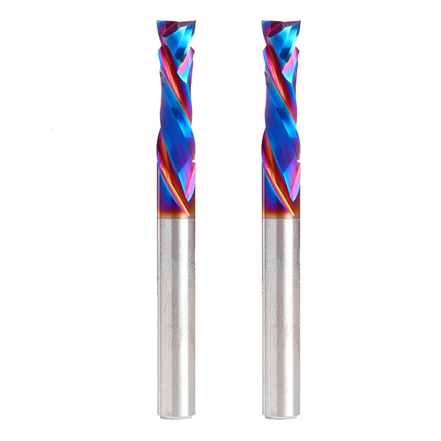 Amana Tool Spektra Extreme Tool Life Solid Carbide CNC Compression Spiral Router Bit, 46170-K-2 2 Pack, 1/4 D x 7/8 CH x 1/4 Shk x 2-1/2 Inch L 2 Fl