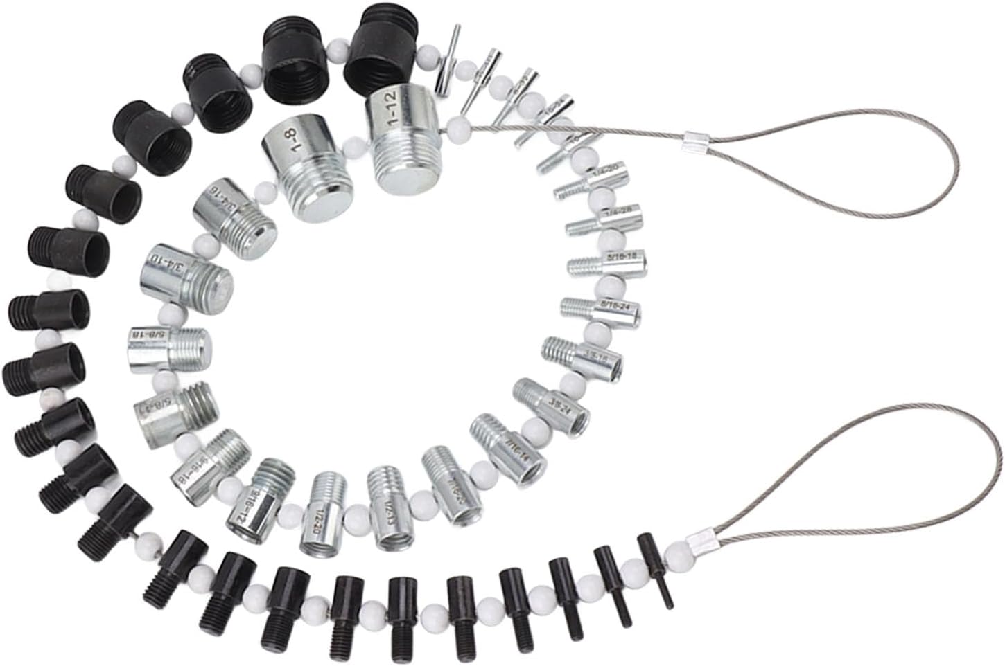 Nut and Bolt, Thread Nut And44 Male Female Thread Identifier Gauges 23 Inch and 21 Metric Sizes, Nut & Bolt Assortment Sets