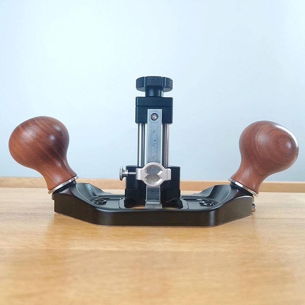 Bench Hand Plane,Trimming Plane,Wood Planer,Router Plane Adjustable Trimming Aluminum Alloy Wood Handle Woodworking Hand Planer