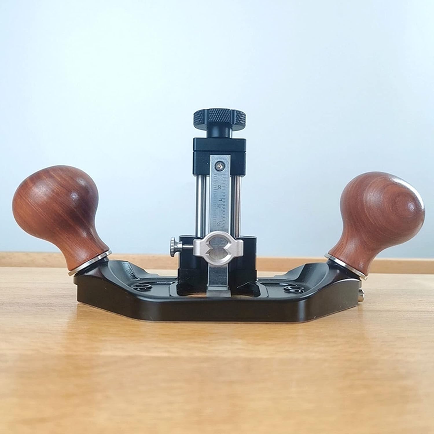 Bench Hand Plane,Trimming Plane,Wood Planer,Router Plane Adjustable Trimming Aluminum Alloy Wood Handle Woodworking Hand Planer