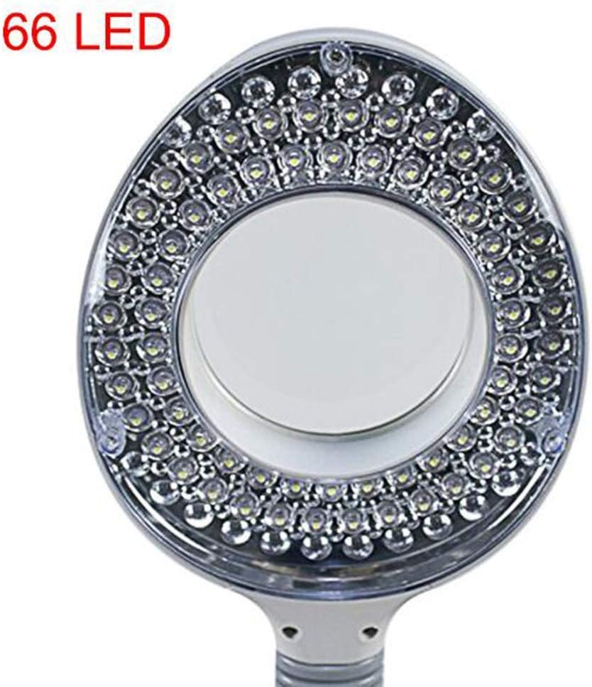 Magnifying Floor Lamp 3X Diopter LED Magnifier Beauty Lamp with Rolling Floor Stand with 5 Wheels Adjustable Gooseneck
