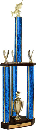 Marlin Fishing Triple Column Trophy - 30'