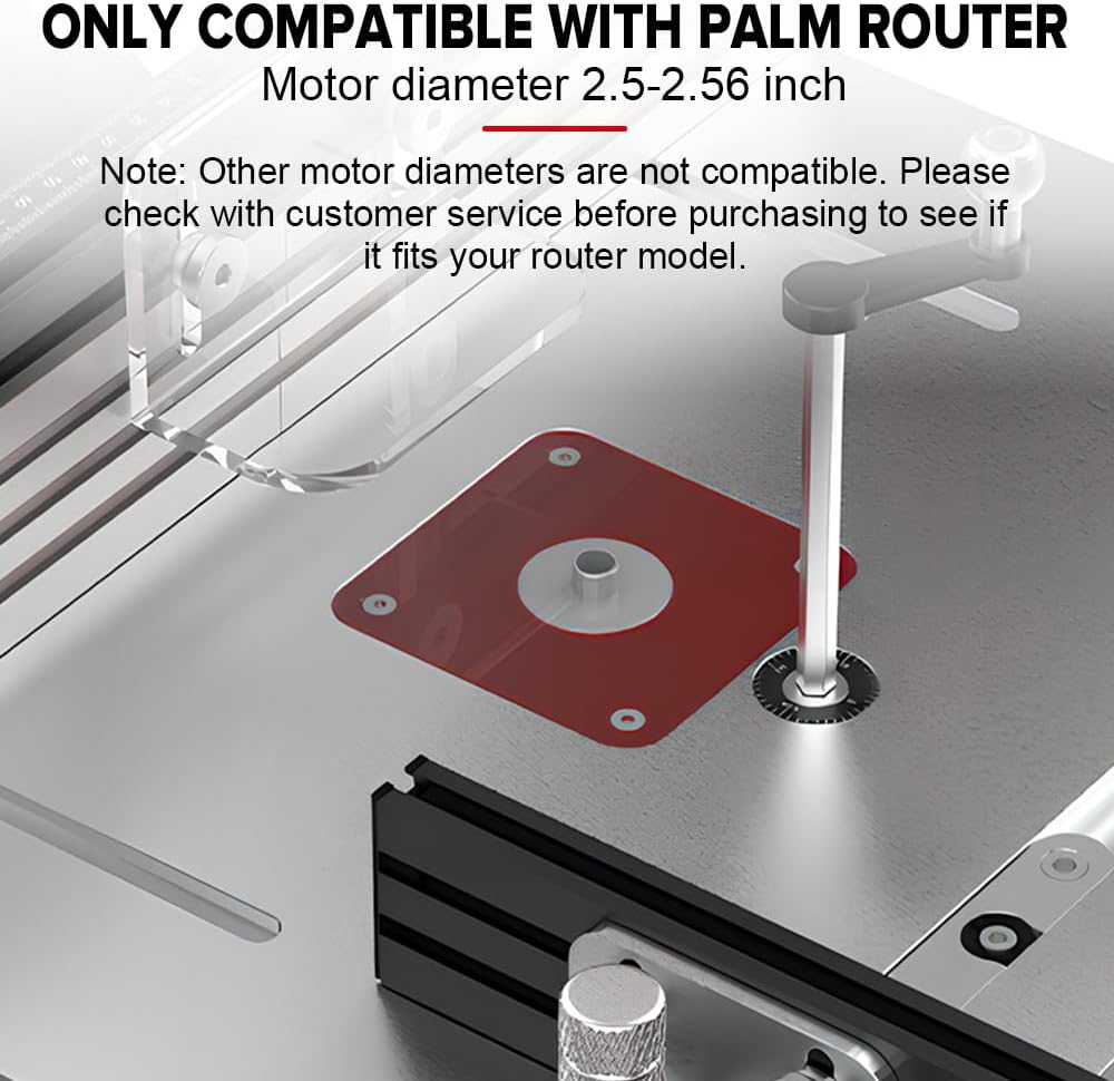 Bench Top Router Table, Full Size Portable Router Table, Workshop Table Router, Workbench Accessory (Black, Imperial)