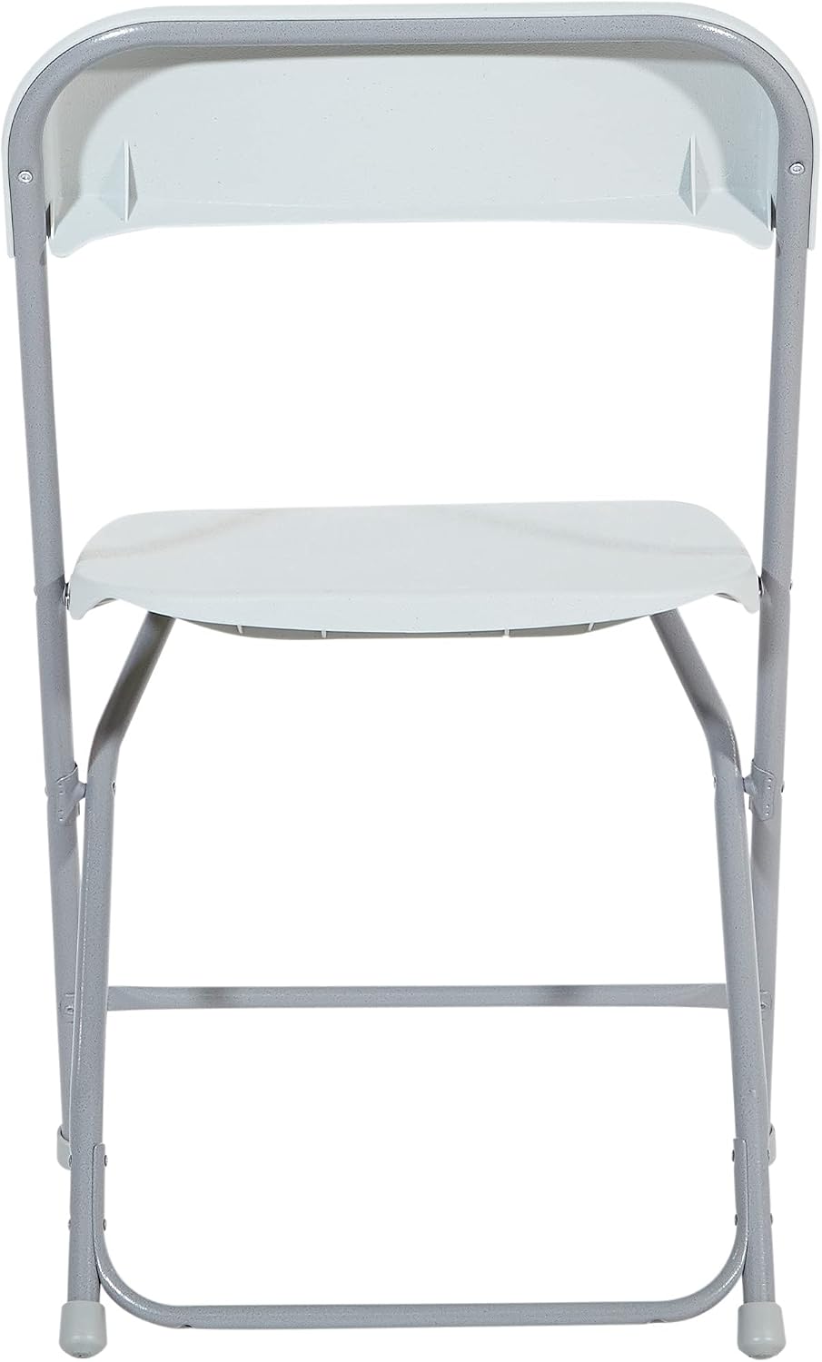 Office Star Resin 5-Piece Folding Square Table and Chair Set, Light Grey