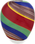 Badash Rainbow Murano-Style Art Glass Vase - 8.5' Tall Mouth-Blown Glass Vase - Contemporary Home Decor Accent Piece