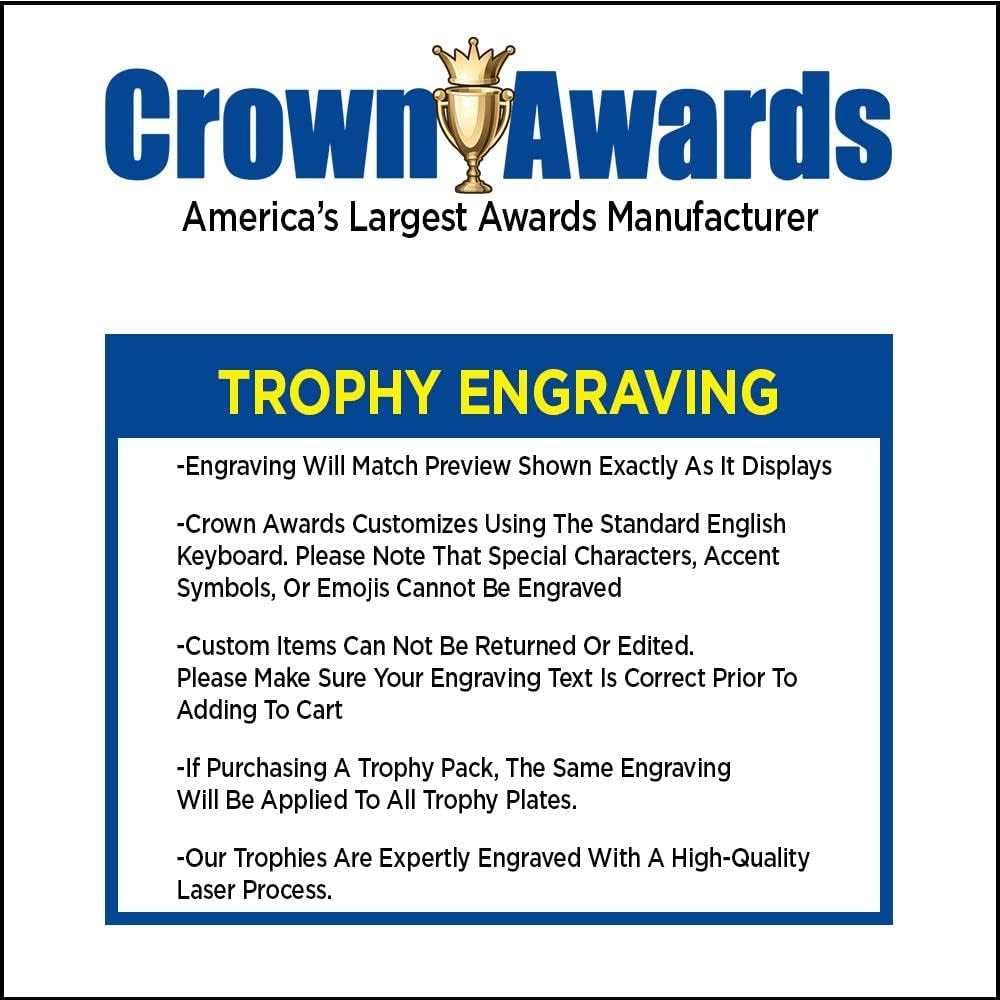 Crown Awards Trap Shooter Trophies with Custom Engraving, 6' Personalized Male Trap Shooting Trophy On Black Base Prime