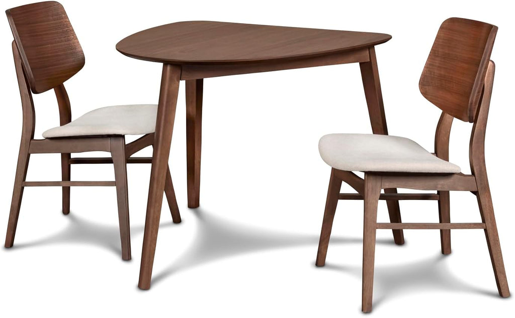 New Classic Furniture Oscar Wood Corner Table, Walnut