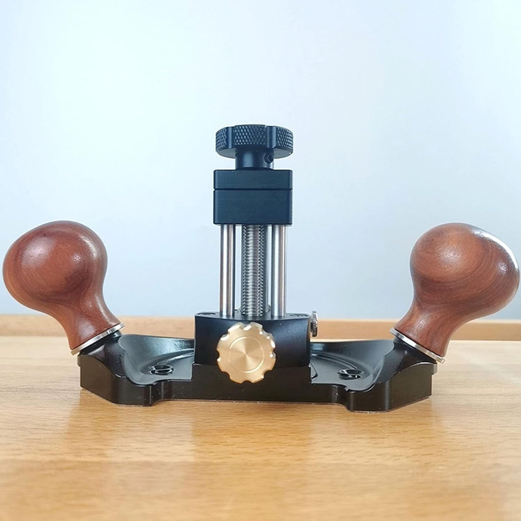 Bench Hand Plane,Trimming Plane,Wood Planer,Router Plane Adjustable Trimming Aluminum Alloy Wood Handle Woodworking Hand Planer