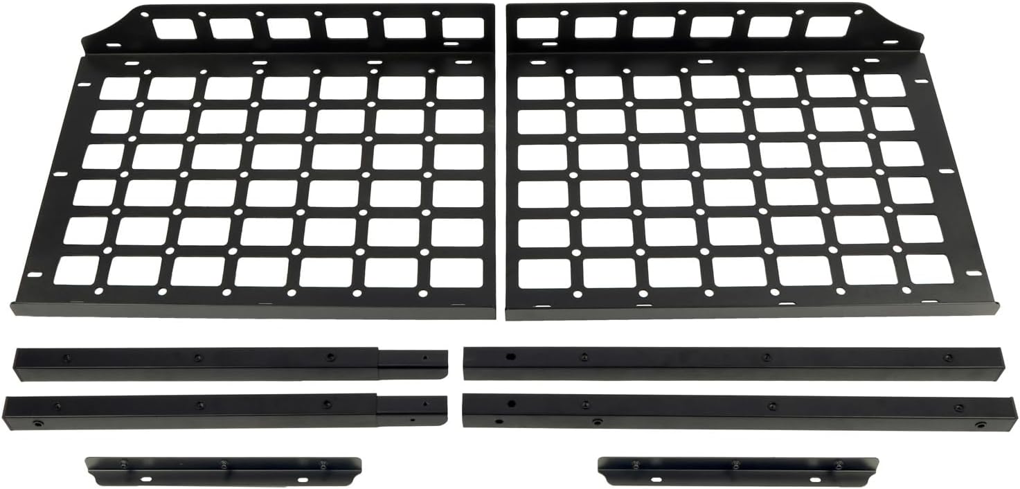 HIGH FLYING for Toyota 4Runner 2010-2024 / for Mercedes-Benz G500 G55 2004-2018 Car Modular Molle Panel Storage Trunk Shelf Organizer Carrier Aluminum (Install requires Side Panels)
