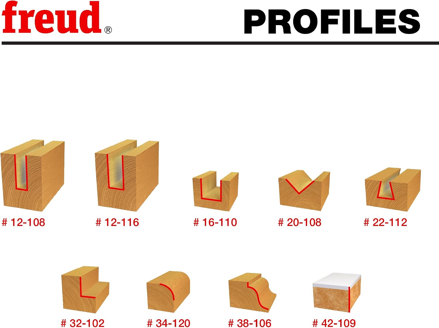 Freud 91-108: 9 Piece Basic Bit Set (1/2' Shank)