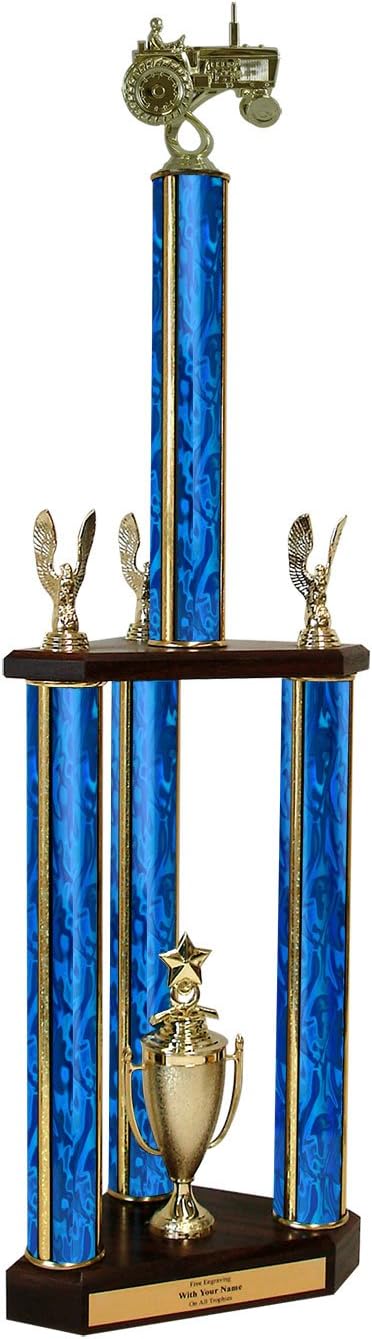 Tractor Triple Column Trophy - 30'