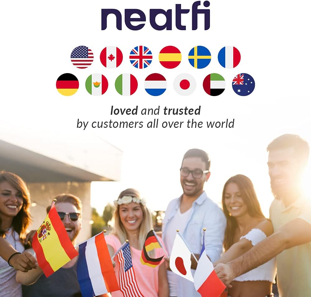 Neatfi LED Bifocal Magnifying Lamp 1,200 Lumens – 5' Glass Lens, Dual Magnification 2.25X/6X, Dimmable | Adjustable Arm with Clamp | Crafting, Jewelry & Reading (5 Diopter + 20 Diopter, Silver)