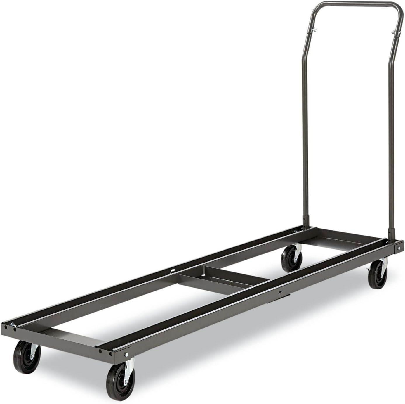 Alera Chair and Table Cart, 20-3/4w x 50-5/8d to 75-3/8d, Black