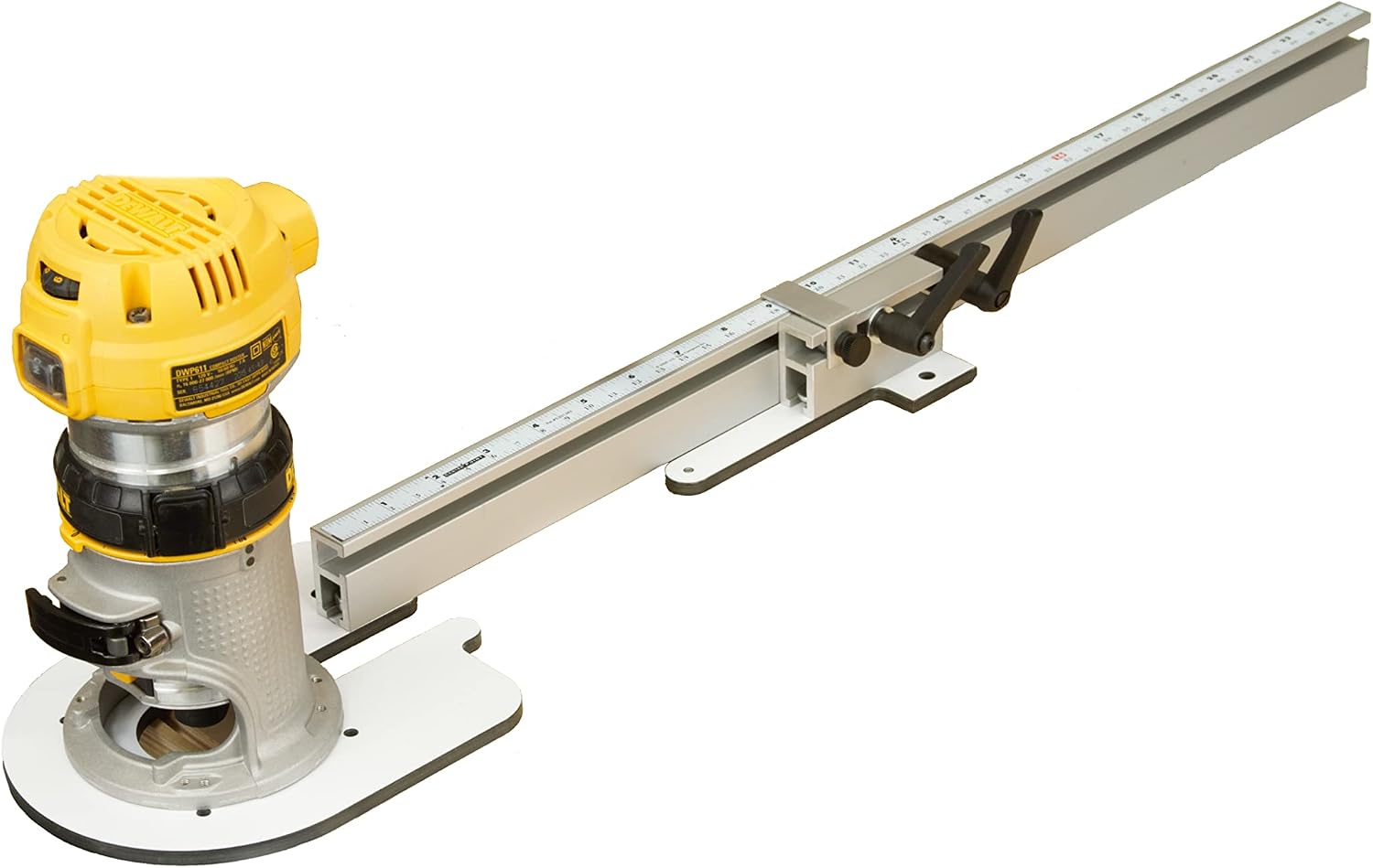 Woodhaven 3364 Adjustable Circle Cutting Jig for Compact Routers - Precision Woodworking Tool to Make Perfect Circles from 3/4' to 106' for Makita & MLCS routers