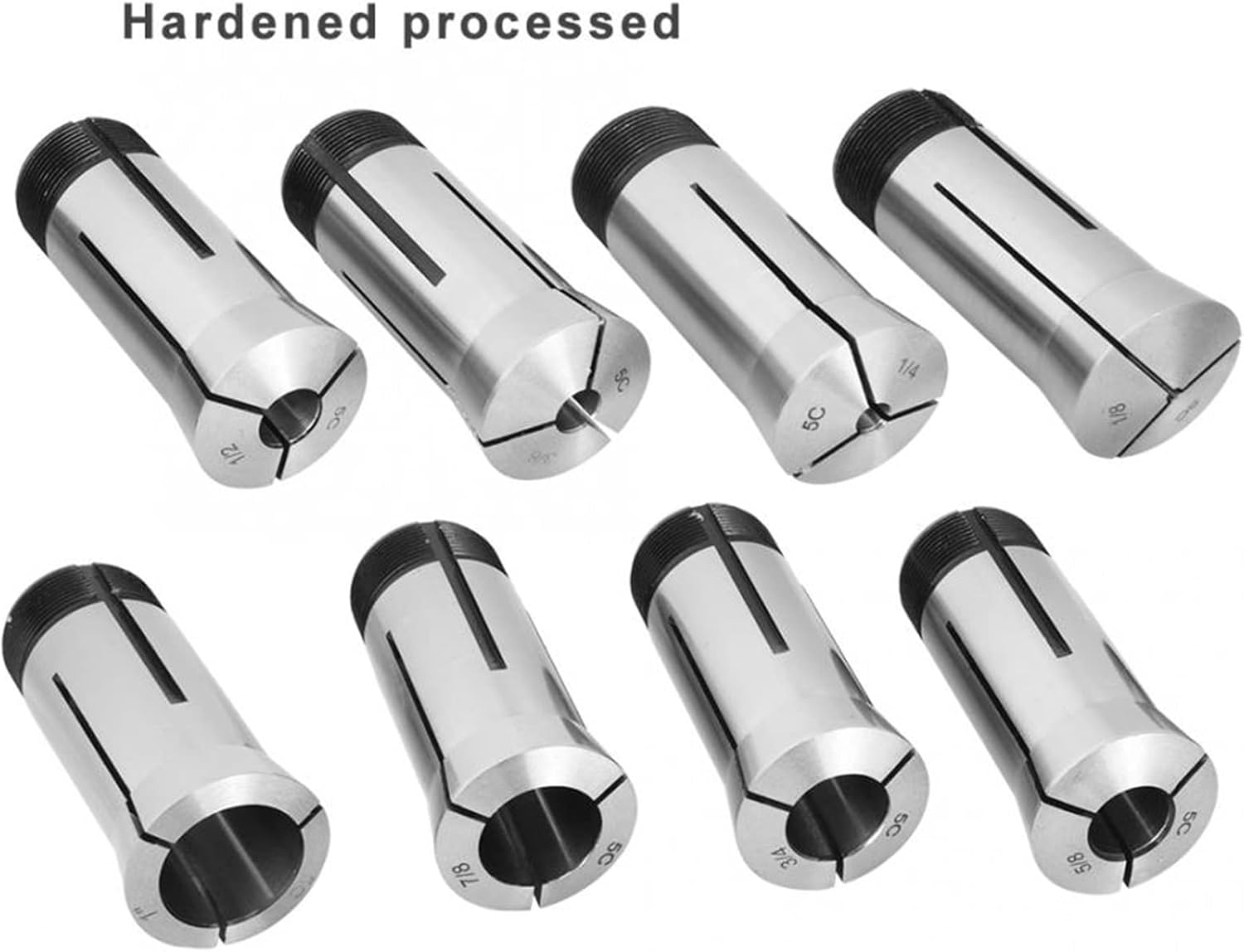 Lathe Chuck 5C Square/Hex Chuck Block 1/8in 1/4in 3/4in 1/2in 5/8in 3/4in 7/8in 1in Collet Block for Milling Lathe Quick Setup for Grinding Machines Milling Machines