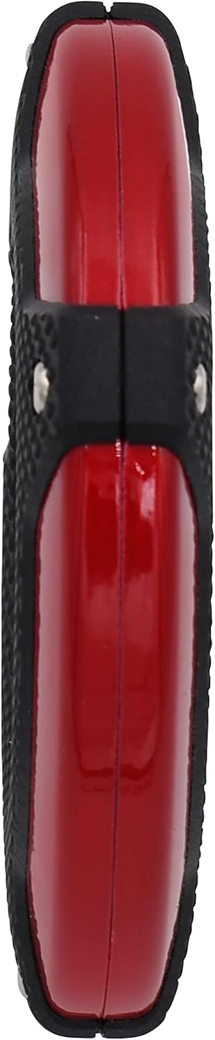 XIKAR Enso Cigar Cutter, Synchronized Double-Guillotine Stainless Steel Blades, Planetary Gear System, Red