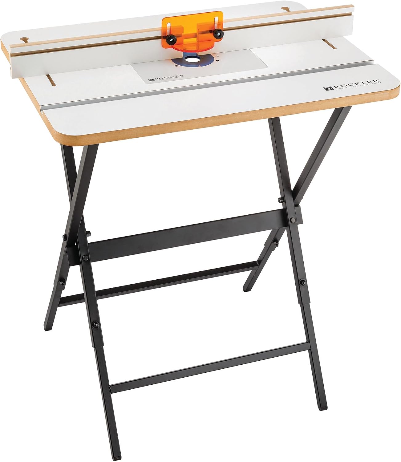 Complete Router Table Package - Lightweight & Sturdy Router Table Kit w/Powder-coated Black Steel Stand, Phenolic Plate, & More - Wooden Carpentry Tools & Accessories to Route w/Precision & Ease