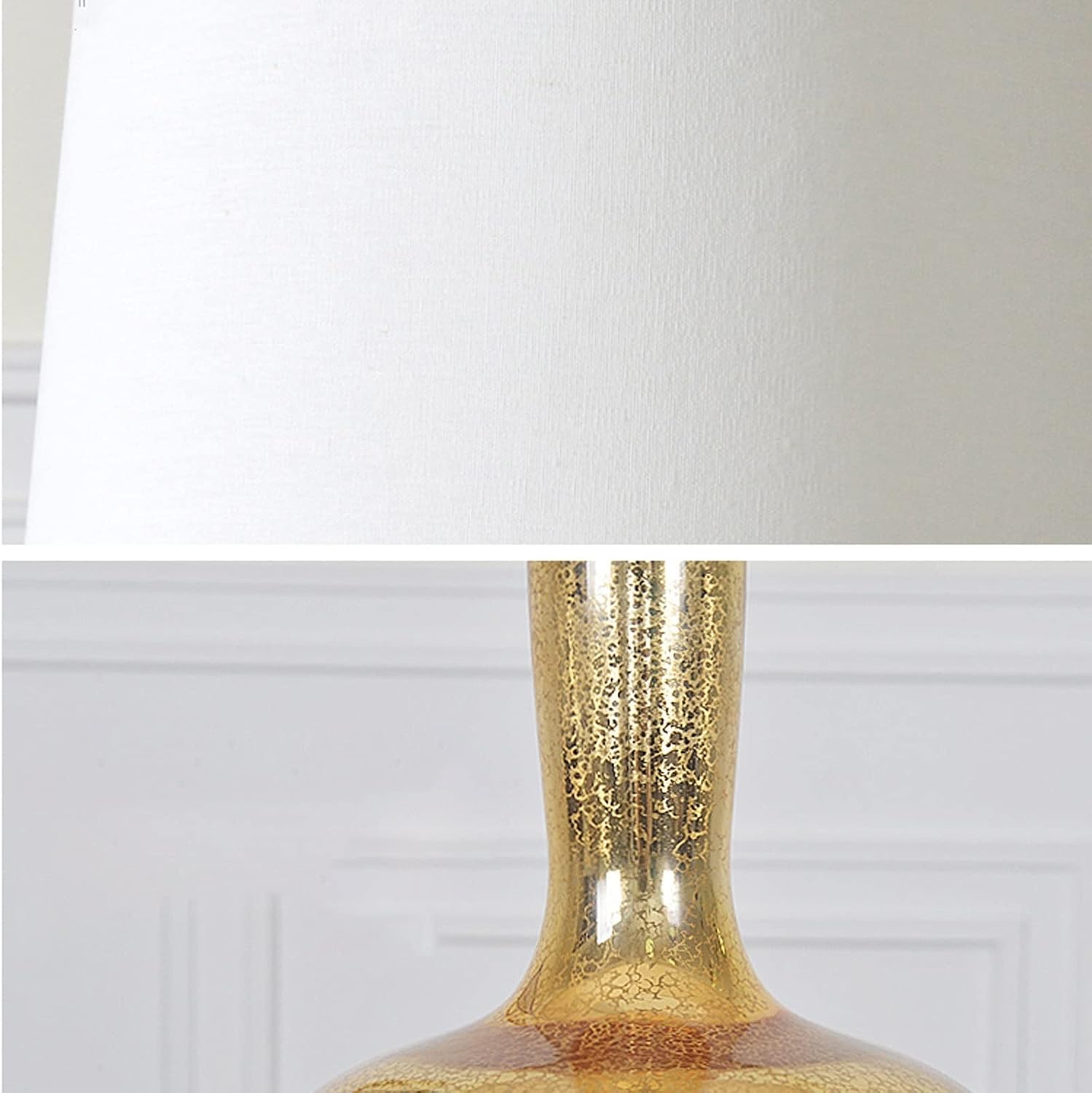 LED Desk Lamp Modern Table Lamps Glass Bedside Table Lamps with Fabric Lampshade Luxurious Nightstand Lamps for Home Office Cafe Study Table Lamp, 25'H Table Lamp Reading Lamp ( Color : Silver )