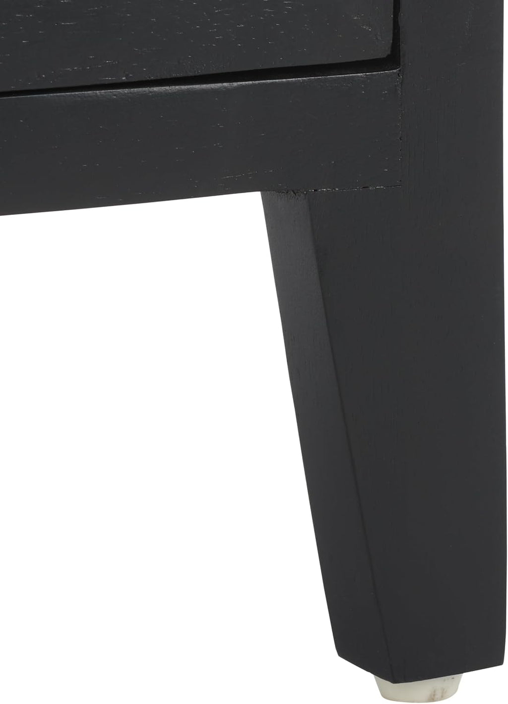 SAFAVIEH Furniture - Thea 1-Door Carved Nightstand - Black - Mango Wood - Artisan Global Design - Ideal for Bedroom, 20' W x 14' D x 26' H - Fully Assembled (NST5300D)