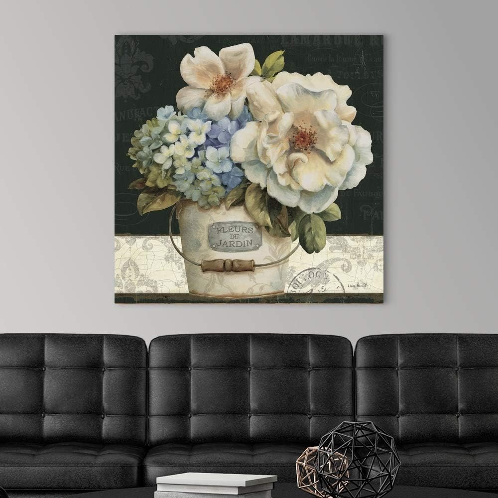 CANVAS ON DEMAND French Vases I Canvas Wall Art Print by Lisa Audit, Contemporary, Vintage, Traditional, Home Decor, Artwork, 36'x36'
