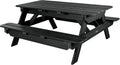 Highwood Hometown Picnic Table, 6 Foot, Black