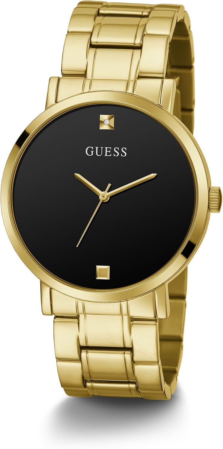 Guess Stainless Steel Genuine Diamond Dial Watch