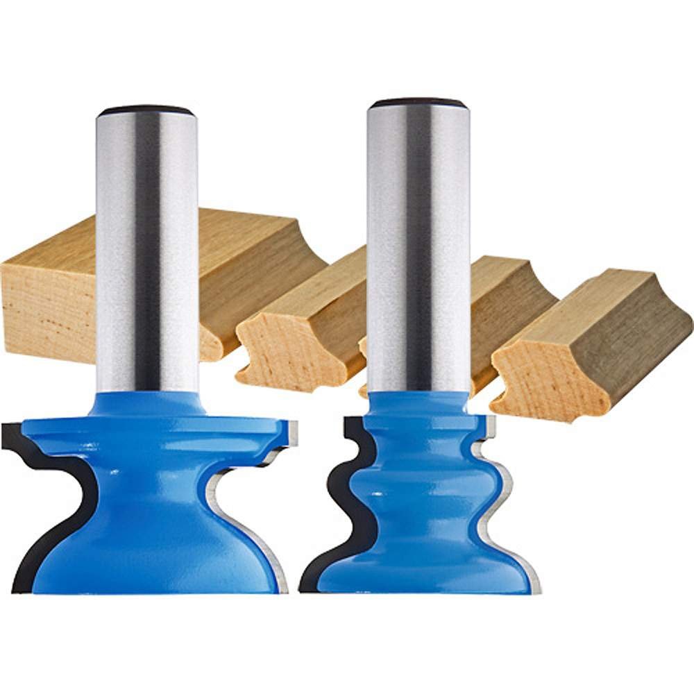 Tambour Router Bit - Durable 1/2 Inch Router Bit Set for Custom Tambour Doors - Easy-Install 1/2 Shank Router Bit Set w/ Instructions - Tambour Door Cabinet Bits for Single & Double Curve Applications