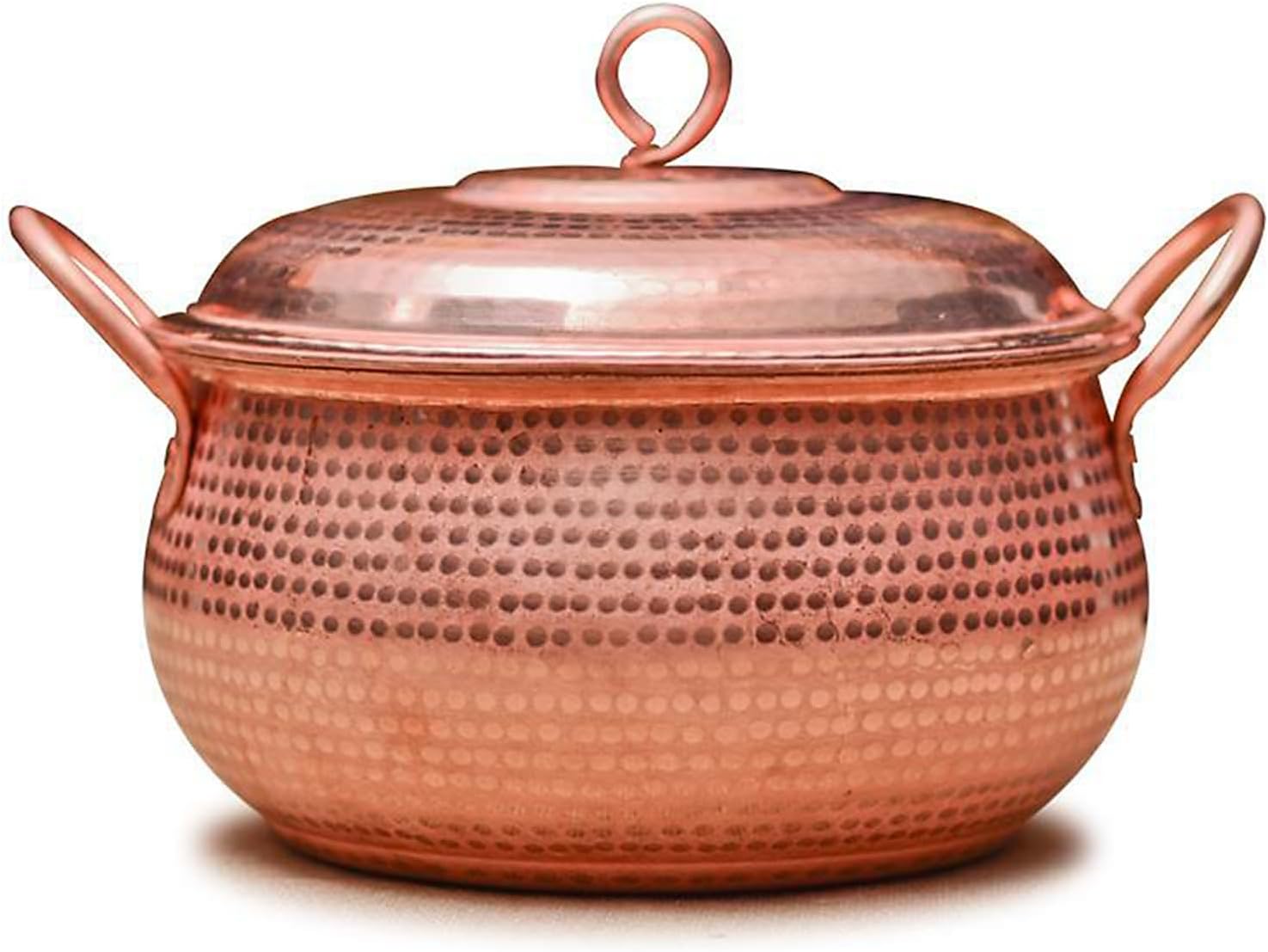 Handcrafted Hammered Copper Cookware Set - Ideal for Copper Chef - Pots and Pans, Size