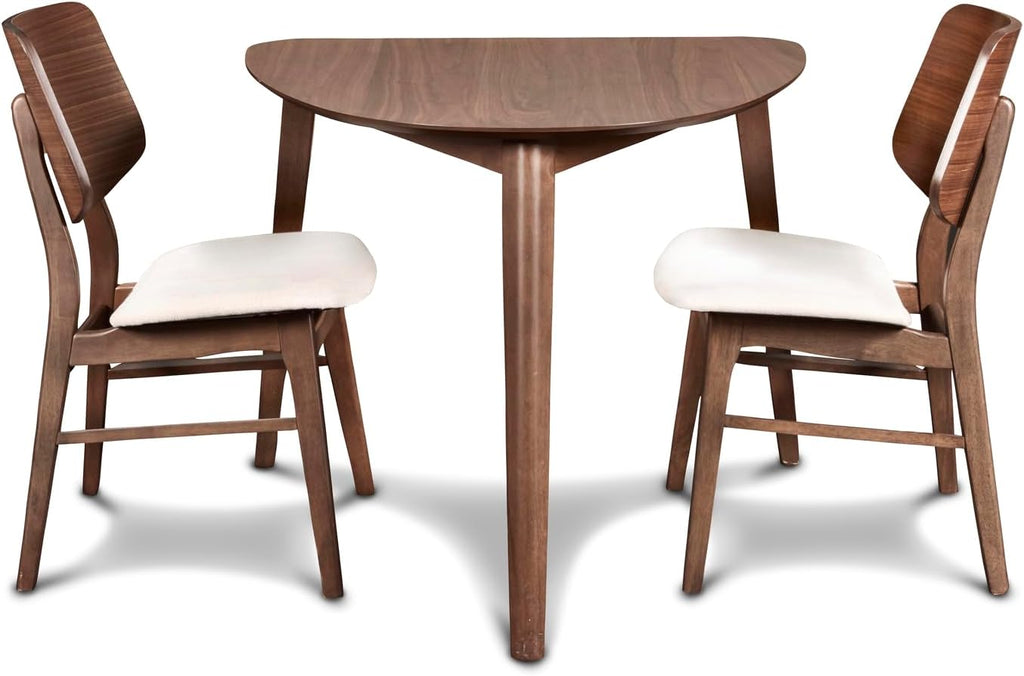 New Classic Furniture Oscar Wood Corner Table, Walnut