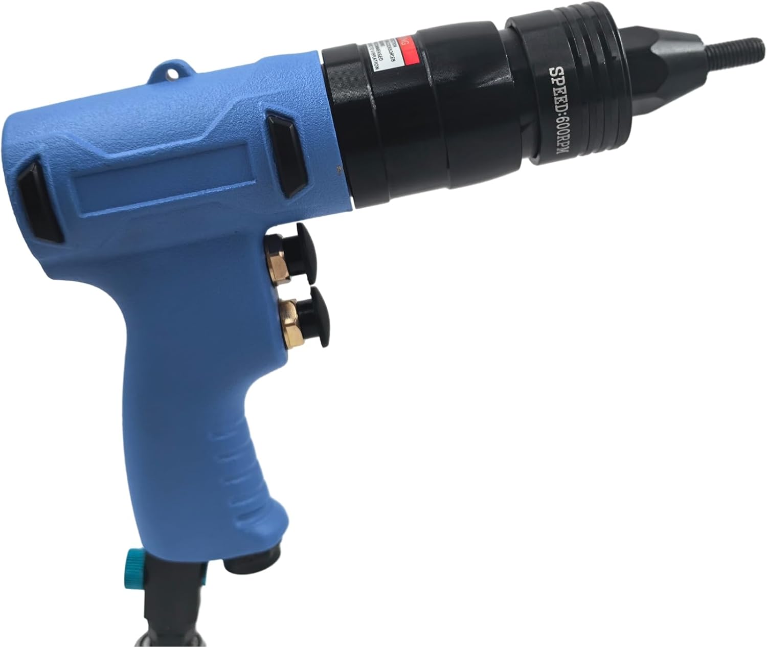Air Rivet Nut Tool Kit, Pneumatic Pull Nut Setter with M6, M8 Mandrels for Sheet Metal Fastening Threaded Insert Installation