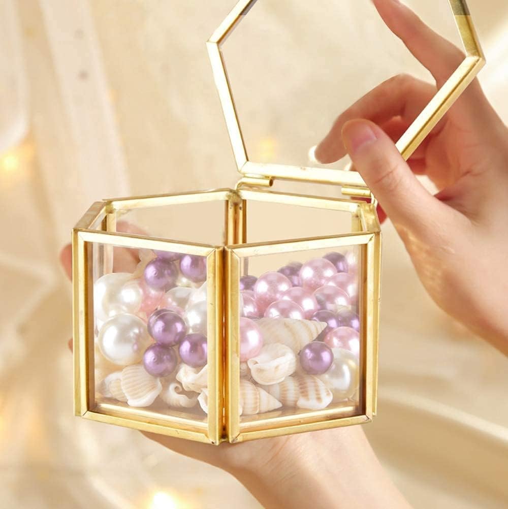 Girls Jewelry Box Jewelry Organizer Jewelry Cabinet Jewelry Box Ornaments Jewel Casket Wedding Ring Container Desktop Display Tabletop Succulent Plants Decor Jewelry Storage Box