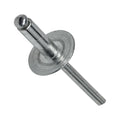 Large Flange Pop Rivets 5/32' x 1/4' Aluminum Dome Head (5-4) Blind Qty 500 Threaded Fasteners for Mechanical Repair Universal Multi-Purpose Replacement Parts