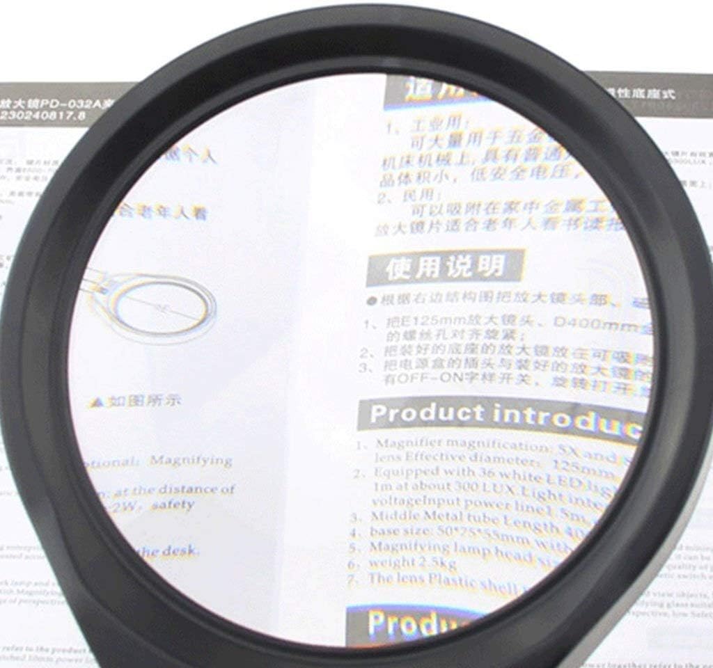 Screen Magnifier LED 8 Desktop Magnifier Magnifying lamp high Rate for The Elderly Read/Maintenance Magnifier with LED Light Double The Comfort