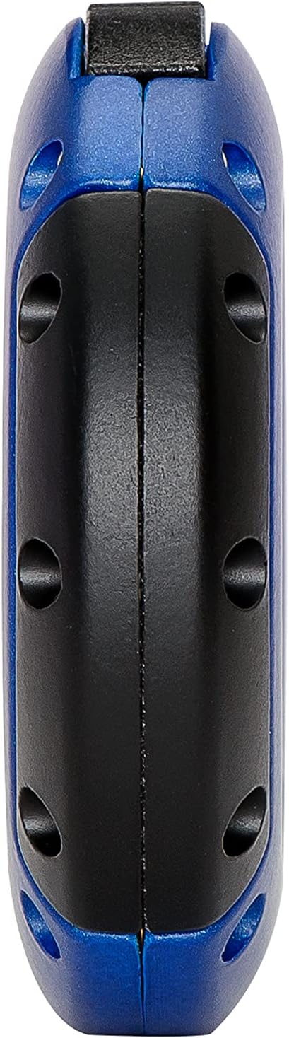 Xikar XO Double Guillotine Cigar Cutter, Dual Stainless Steel Blades, 64 RG, Black and Blue with Black Blades