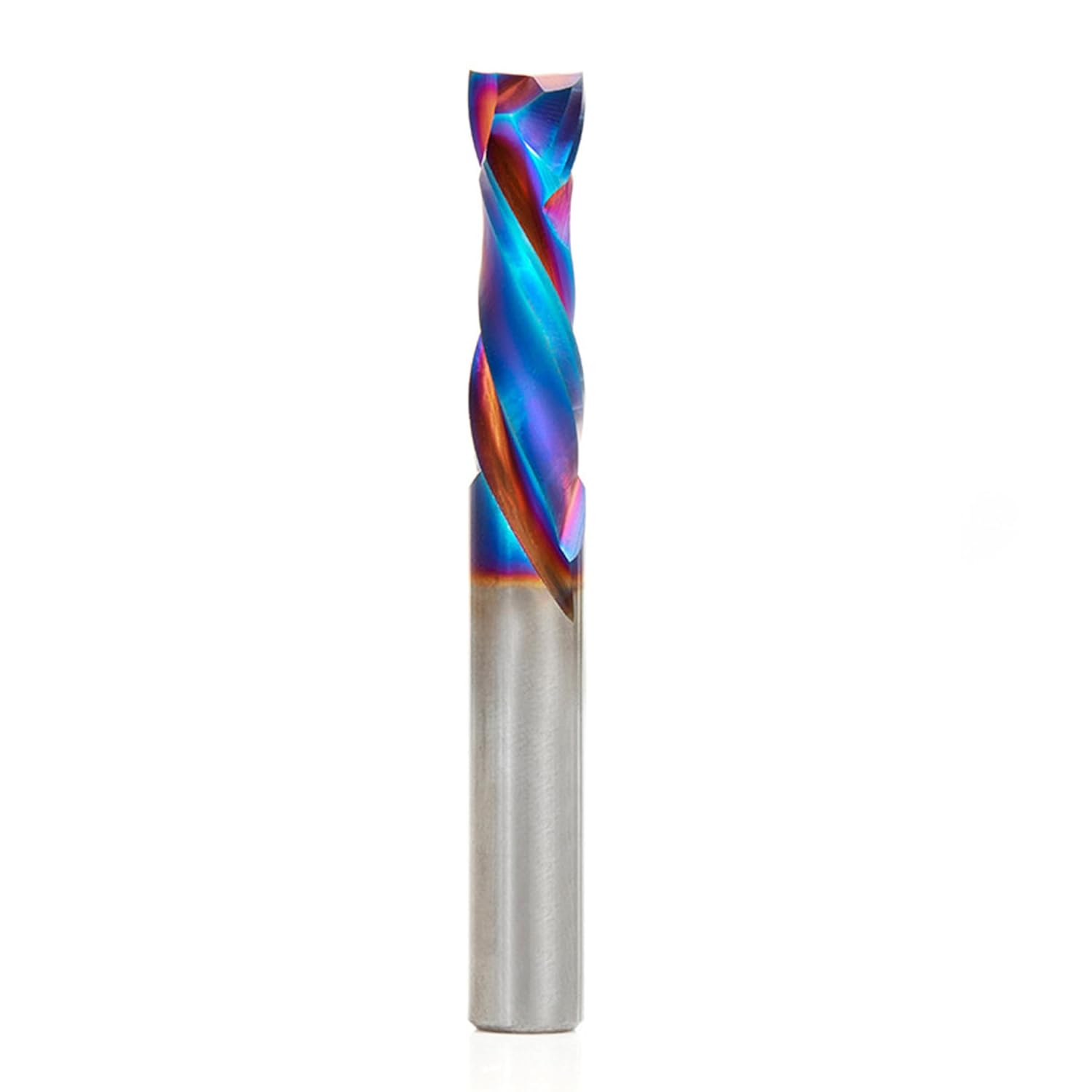 Amana Tool Spektra Extreme Tool Life Coated Solid Carbide CNC Compression Spiral Router Bit, 46172-K, 3/8 D x 1-1/4 CH x 3/8 SHK x 3 Inch Long 2 Flute