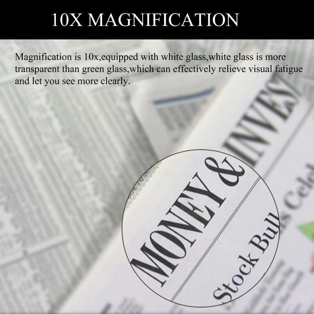 10 x Magnifier Lamp Benchtop Magnifying Lamp LED Magnifying Lamp with Stand 4.4 * 7 inch 110V 22W White for Reading Circuit Board Testing Stamp Collecting