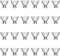 LEMONSODA Clear Hammered Martini Glass Set of 24 - Barware for Martini, Cosmopolitan, Manhattan, – Modern Handcrafted Barware for Home Entertaining - Textured 8.5oz (250ml)(2249)