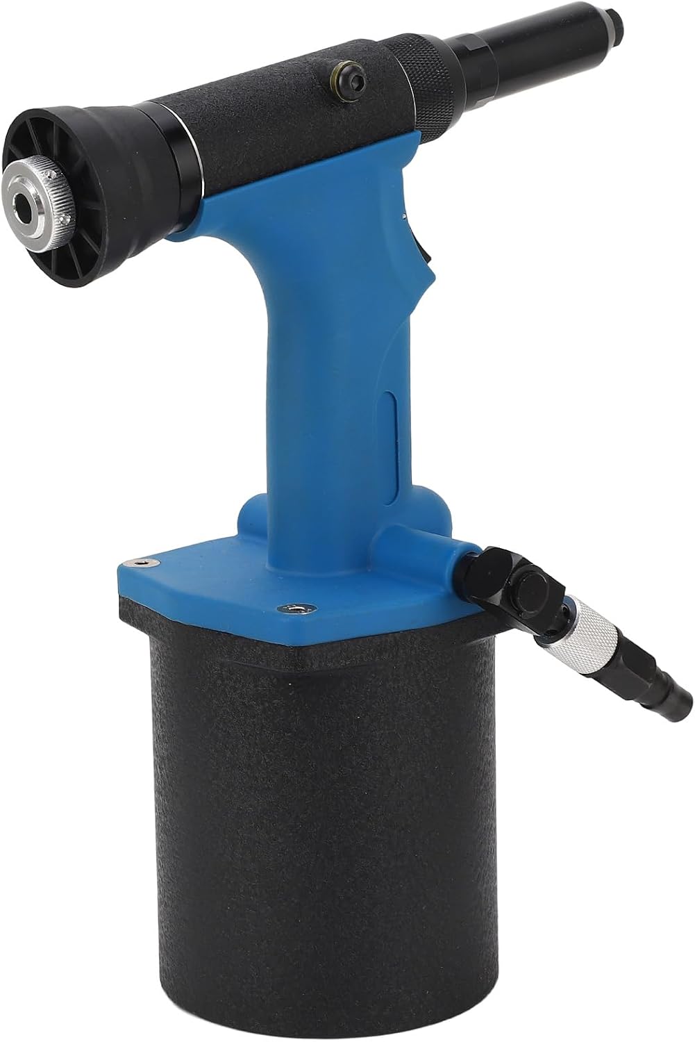 Air Rivet Nut Gun, Alloy Steel Body Pneumatic Rivet Gun 1/4 Inch Intake Metal Sheet Pipe for 5/32 Inch 3/16 Inch 1/4