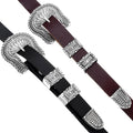 Alltribes Navajo Hammered Sterling Silver Ranger Belt Buckle Set Four Piece Accessory 0118