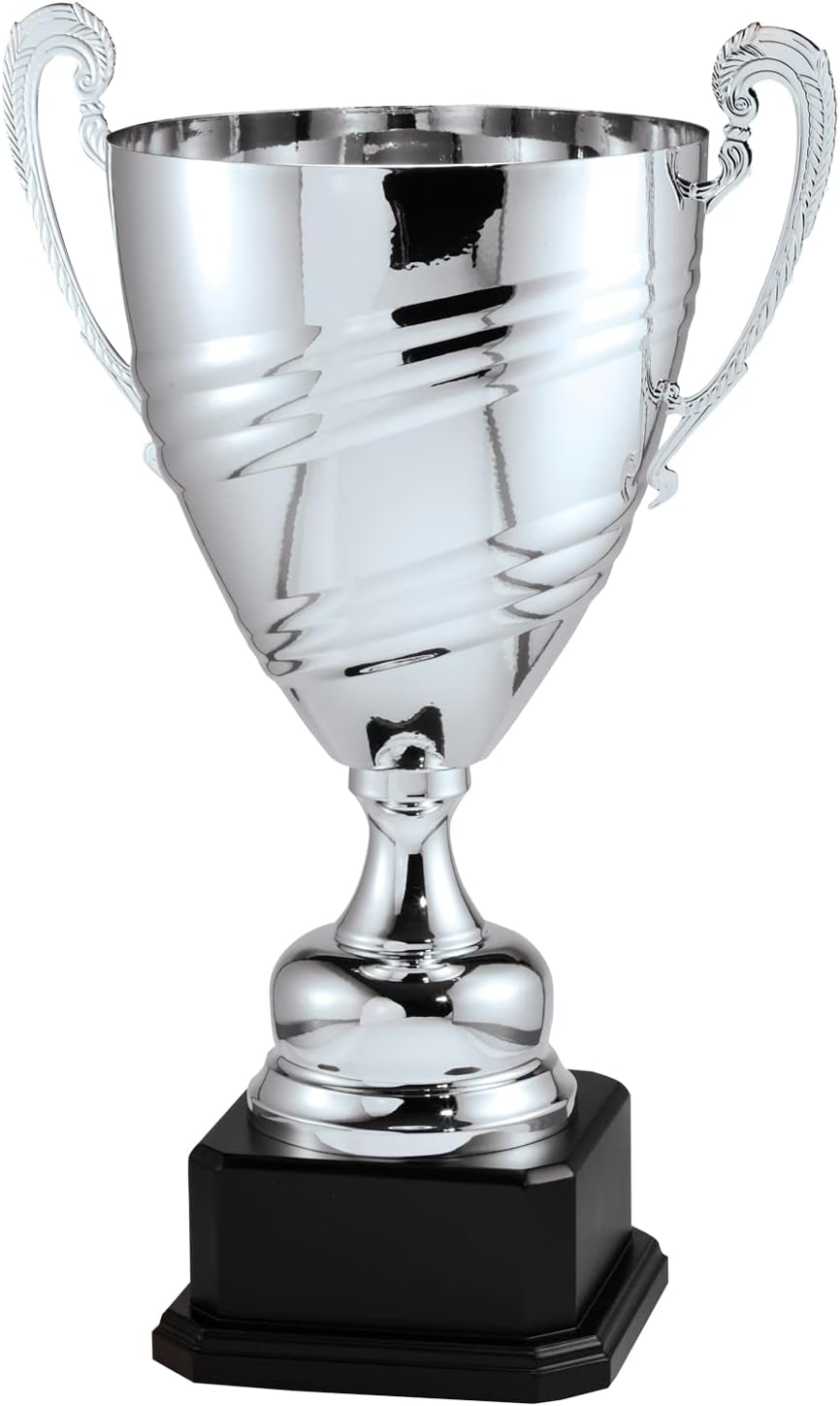 SHOP AWARDS AND GIFTS Trophy Cup with Custom Plate, Engravable Customizable Personalized Award for Employee Recognition, Work, School, Leader, Sports, 24-1/2 Inch