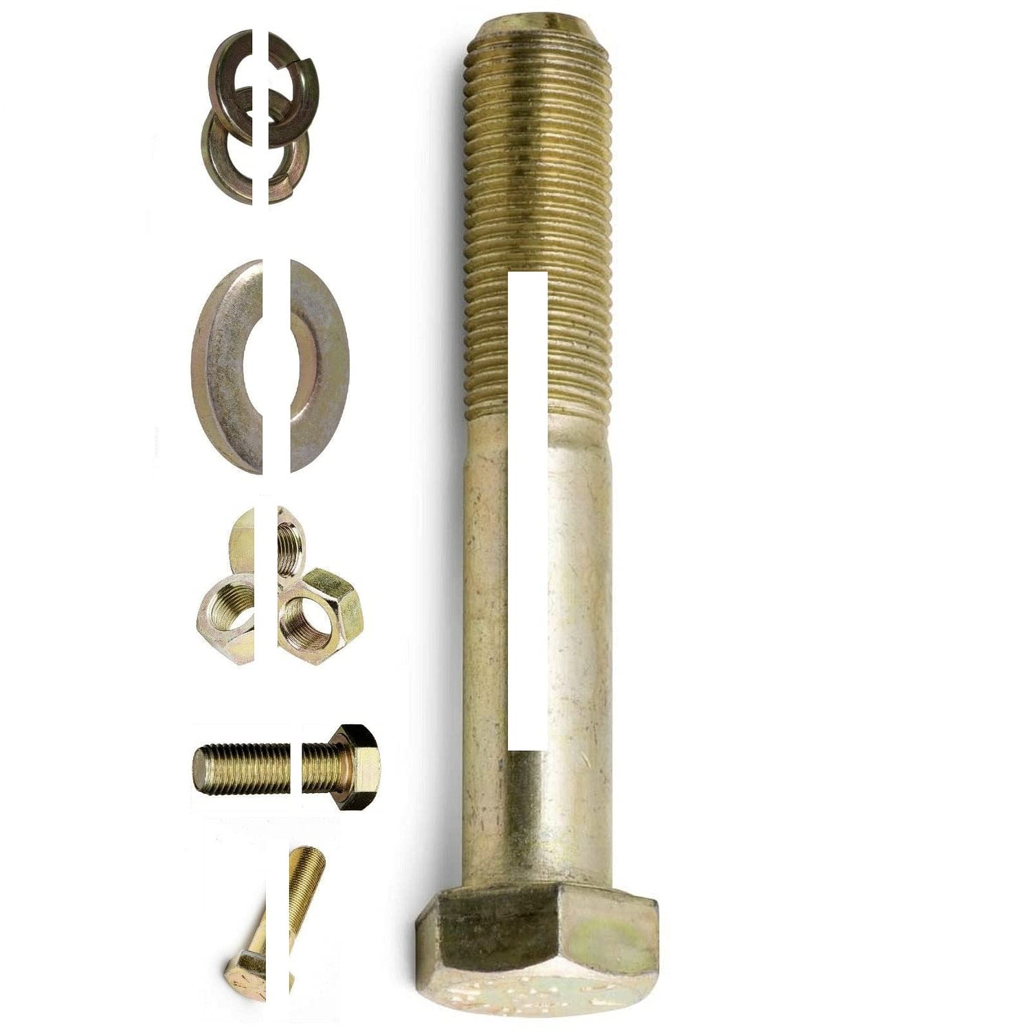 Grade 8 FINE Thread HEX Head Cap Screw - Bolt NUT & Washer Assortment KIT 1775pc Hardware Fastener Kit Set RV9220S