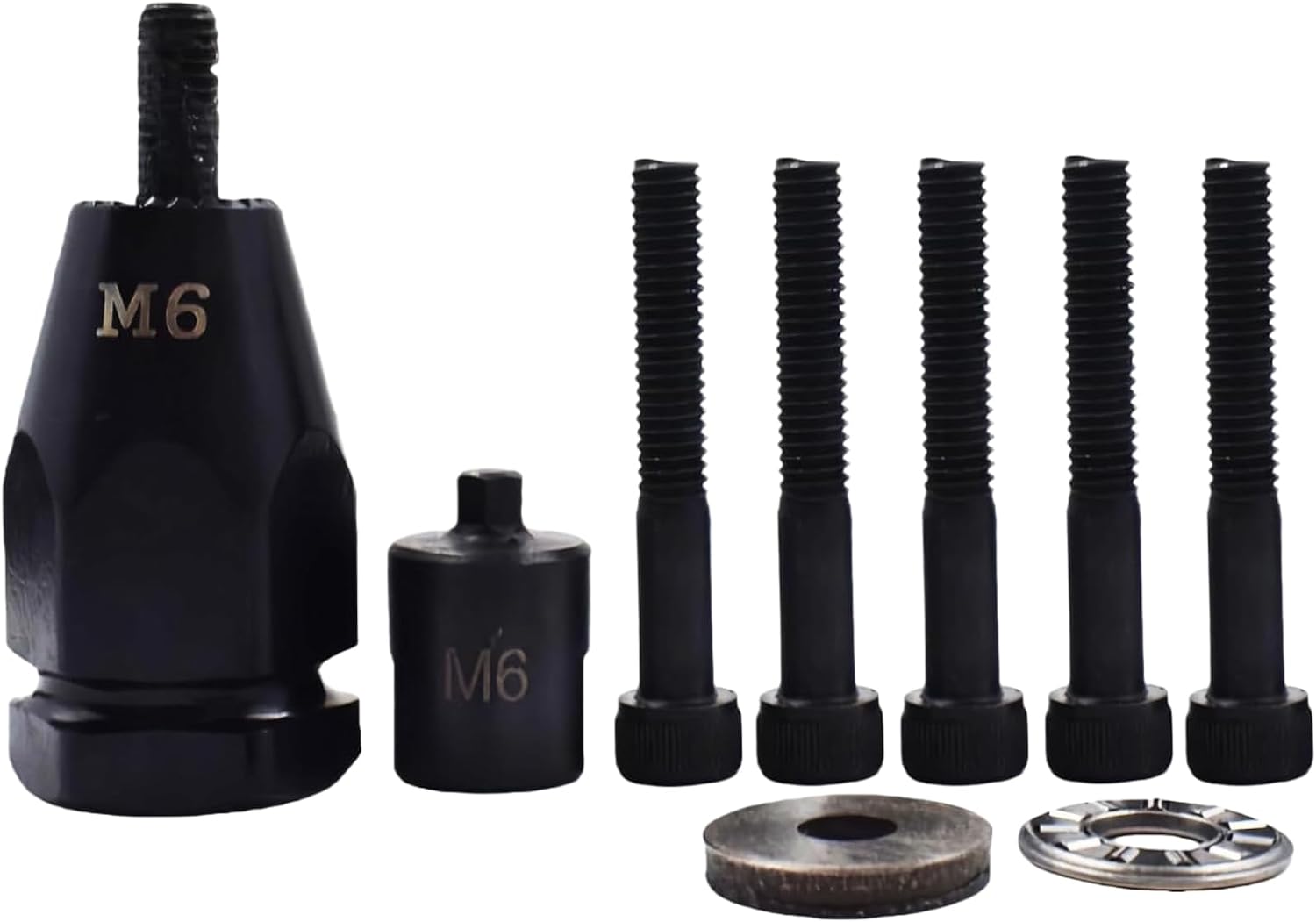 Air Rivet Nut Tool Kit, Pneumatic Pull Nut Setter with M5, M6 Mandrels for Sheet Metal Fastening Threaded Insert Installation