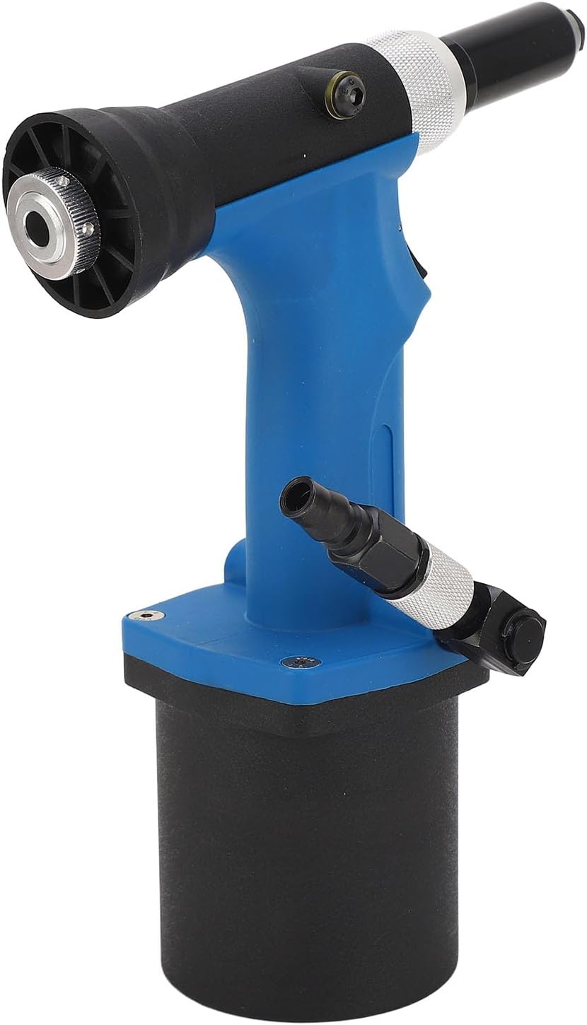 Rivet Nut Tool, Self-Suction Alloy Steel 1/4 Inch Inlet Pneumatic Rivet Nut Gun, for Metal Sheet