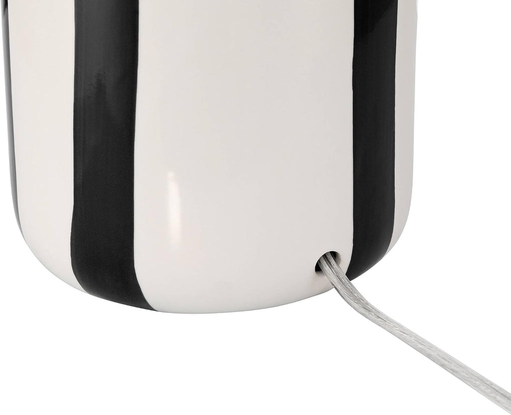 360 Lighting Cookies and Cream 20 1/2 High Black and White Ceramic Table Lamp Set of 2