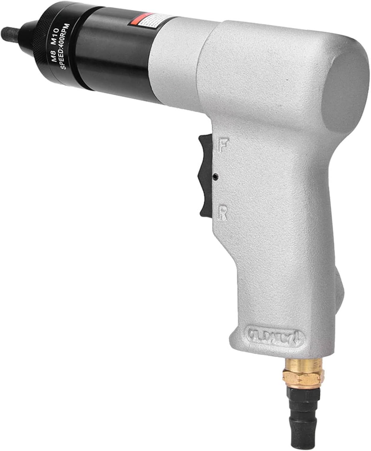 Air Rivet Gun, Metal 1/4 Inlet Port Pneumatic Riveting Gun Pull Nut Automatic Air Riveter Nut Gun Tool 220x180mm (M8/M10 KP-7323)