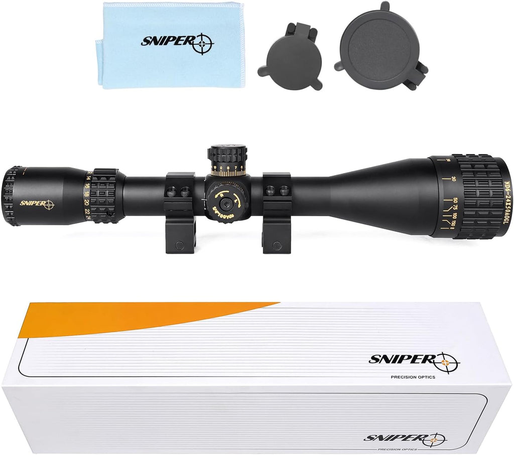 Rifle Scope 6-24x50 / 4-16x50 Red/Green/Blue llluminate Reticle AO Hunting Scope
