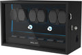 XTELARY Lockable Automatic Watch Winder - 4/6/8/12 Watch Storage, 4 Rotation Modes, Quiet Motor, Backlight