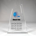 Personalized Acrylic Award - Recognition Acrylic Trophy, Employee of the Month, Custom Trophy for Appreciation Gifts, Work Anniversary, Employee & Co-Worker Gifts, Awards and Trophies (Crystal Peak Award)