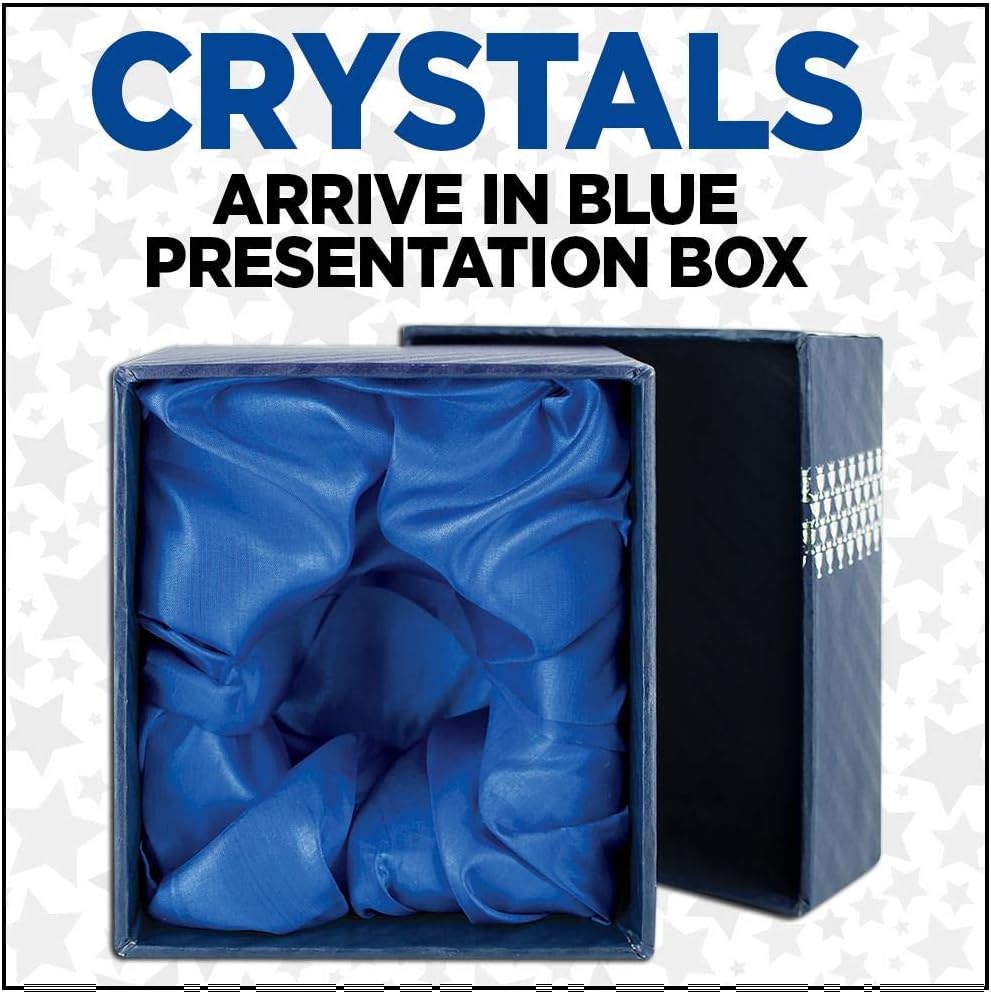 Crown Awards Customizable Crystal Trophy, 9' Engraved Tear Drop Crystal Award