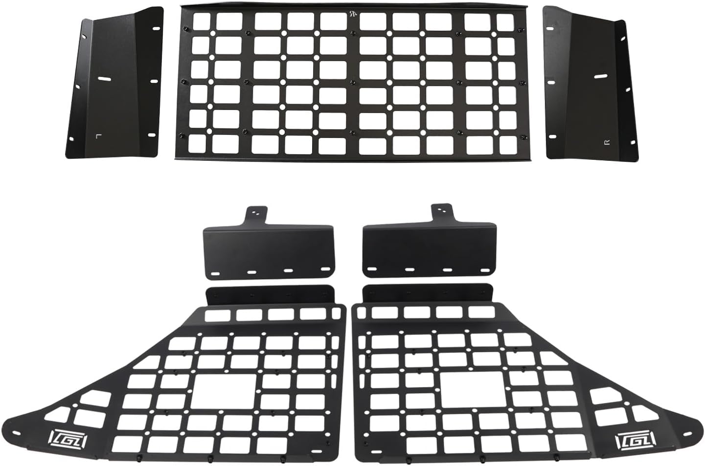 HIGH FLYING for Toyota 4Runner 2010-2024 Modular Roof Overhead&Window Panels Storage Molle System Trunk Shelf Cargo Organizer Aluminum Car Accessories